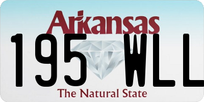AR license plate 195WLL