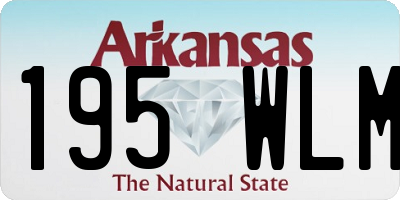 AR license plate 195WLM