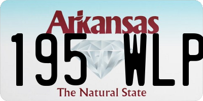 AR license plate 195WLP
