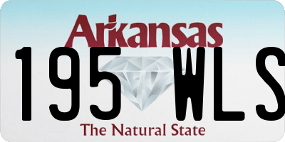 AR license plate 195WLS