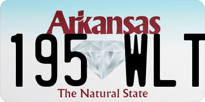 AR license plate 195WLT