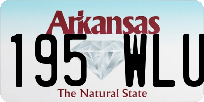 AR license plate 195WLU
