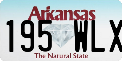 AR license plate 195WLX