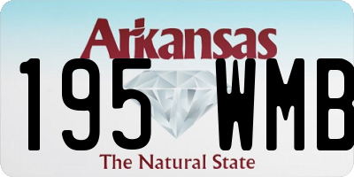 AR license plate 195WMB