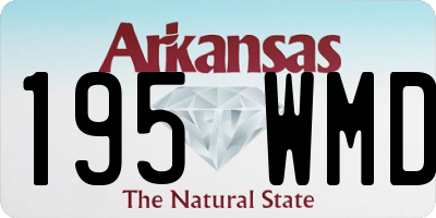 AR license plate 195WMD