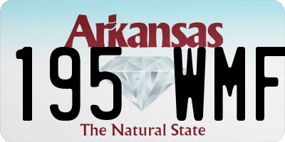 AR license plate 195WMF