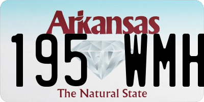 AR license plate 195WMH
