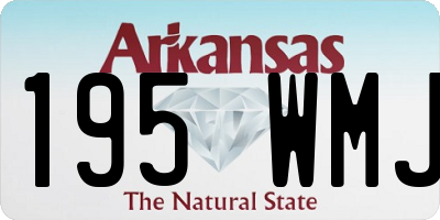 AR license plate 195WMJ