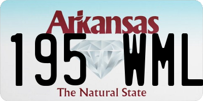 AR license plate 195WML