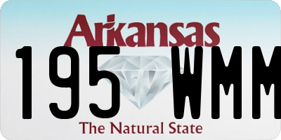 AR license plate 195WMM