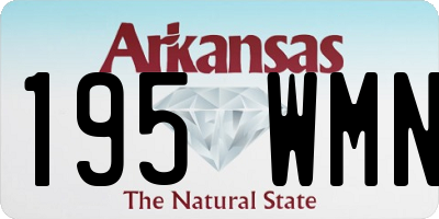 AR license plate 195WMN