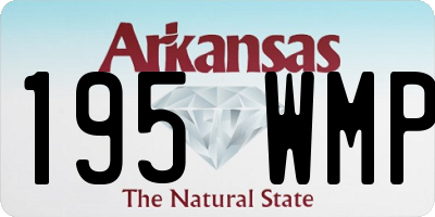 AR license plate 195WMP