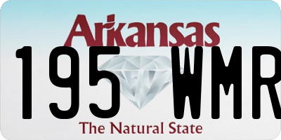 AR license plate 195WMR