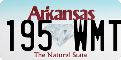 AR license plate 195WMT