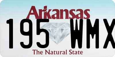 AR license plate 195WMX