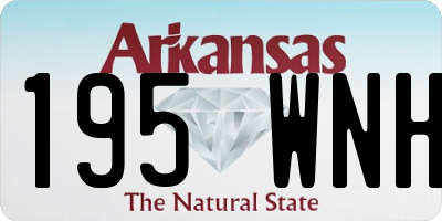 AR license plate 195WNH