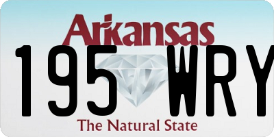 AR license plate 195WRY