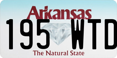AR license plate 195WTD