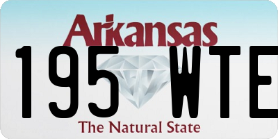 AR license plate 195WTE