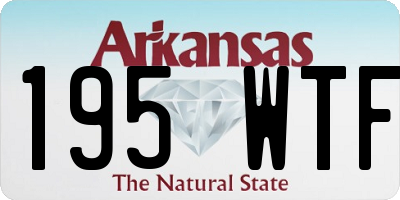 AR license plate 195WTF
