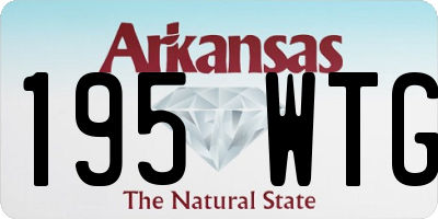 AR license plate 195WTG