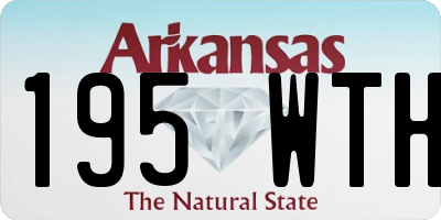 AR license plate 195WTH