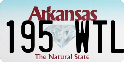AR license plate 195WTL