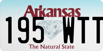 AR license plate 195WTT