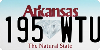 AR license plate 195WTU