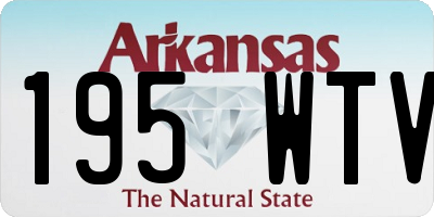 AR license plate 195WTV