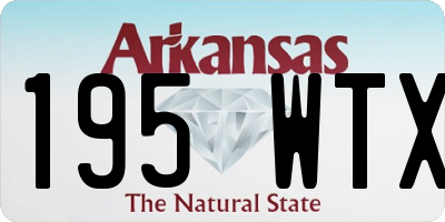 AR license plate 195WTX