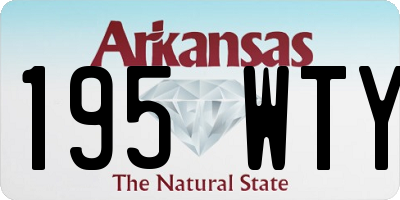 AR license plate 195WTY