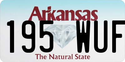 AR license plate 195WUF