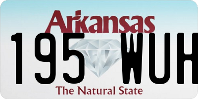 AR license plate 195WUH