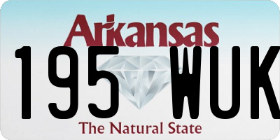 AR license plate 195WUK