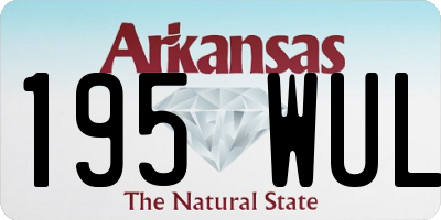 AR license plate 195WUL