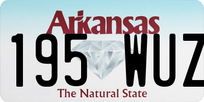 AR license plate 195WUZ