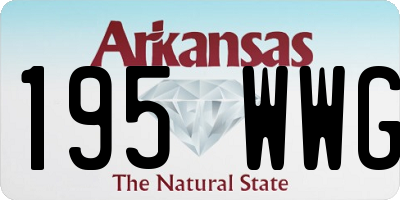 AR license plate 195WWG