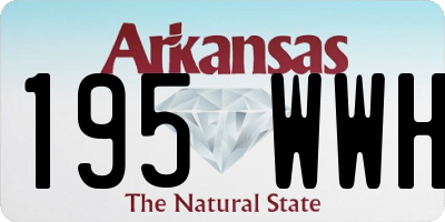 AR license plate 195WWH