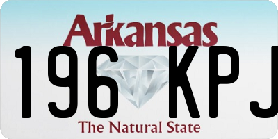 AR license plate 196KPJ