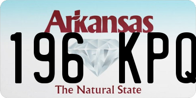 AR license plate 196KPQ