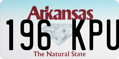 AR license plate 196KPU