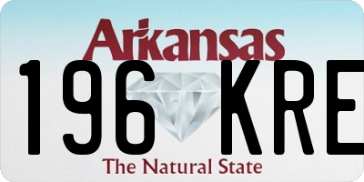 AR license plate 196KRE