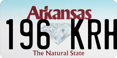 AR license plate 196KRH