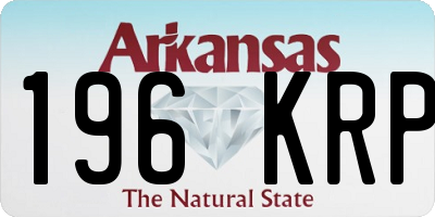 AR license plate 196KRP