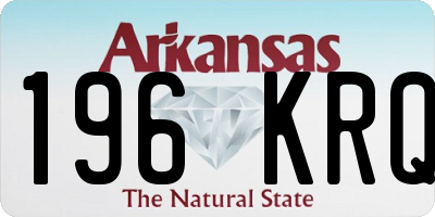 AR license plate 196KRQ