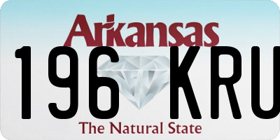 AR license plate 196KRU