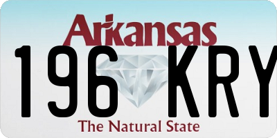 AR license plate 196KRY