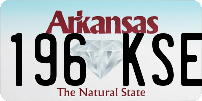 AR license plate 196KSE