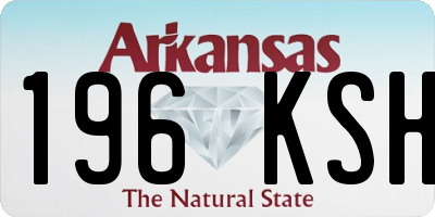 AR license plate 196KSH